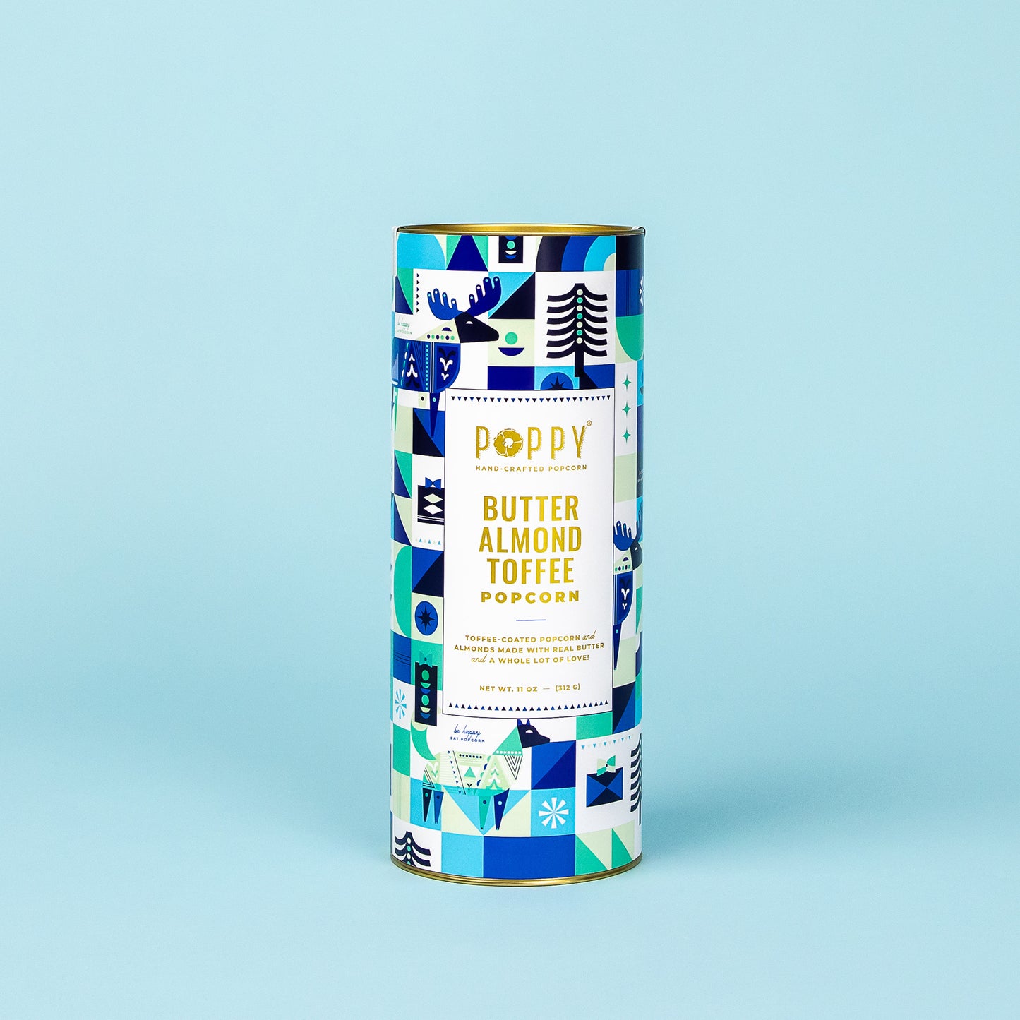 Holiday Cylinder Case - Butter Almond Toffee